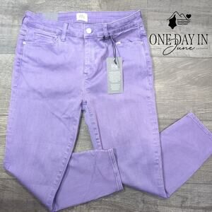 Wash Lab Fay Mid Rise Skinny Jeans Purple Gem NWT Size 10 (30)